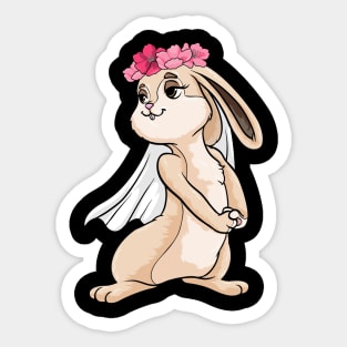 Beautiful bride with a veil - bachelorette party Sticker